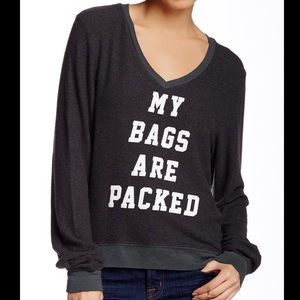 ‼️bundle deal‼️Bags Are Packed” Wildfox Sweater